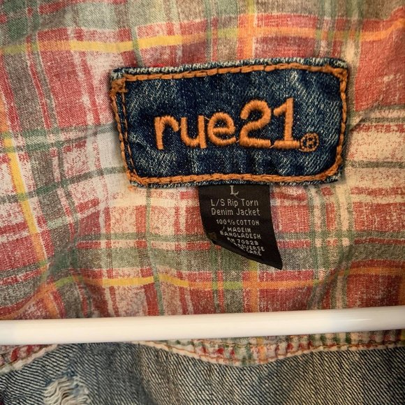 Wash Ripped Cropped Jean Jacket - Picture 2 of 2